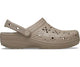 Classic Floral Cut Out Clog  - Taupe