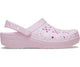 Classic Floral Cut Out Clog  - Pink Milk